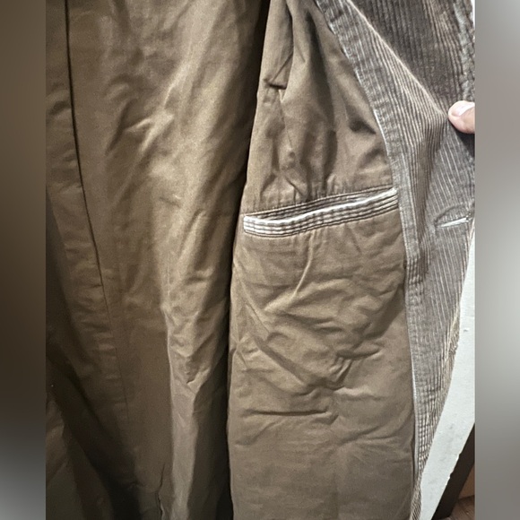 Classic Eddie Bauer Brown Lightweight corduroy blazer Jacket mens Sz large - Picture 5 of 13